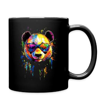 Panda Bear Giant Pandas Giant Panda Cute Panda Bear - Full Colour Mug - black - Right