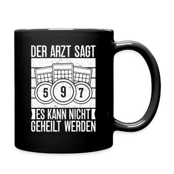Bingo Player Der Arzt Sagt Kann Nicht Geheilt - Tasse einfarbig - Schwarz - Rechts