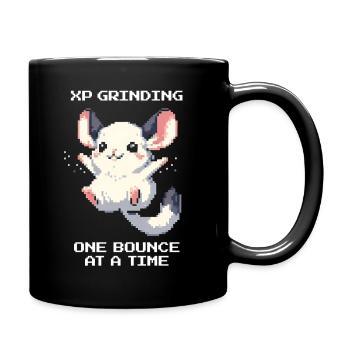 EP grind – Sprung für Sprung | Chinchilla - Tasse einfarbig - Schwarz - Rechts