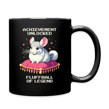 Erfolg: Legenden-Flauschball | Chinchilla - Tasse einfarbig - Schwarz - Rechts
