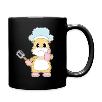 Cuisson à la spatule pour hamster - Mug uni - noir - Droite