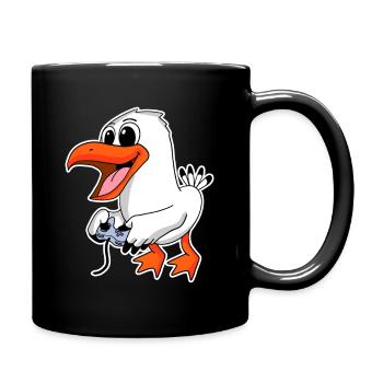 Mouette de dessin animé jouant - Gamer North Sea - Mug uni - noir - Droite