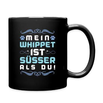 Whippet Dog Saying - Full Colour Mug - black - Right