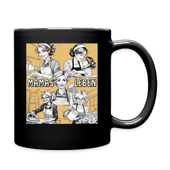 FRAU HAUSARBEIT MAMAS LEBEN - Tasse einfarbig - Schwarz - Rechts
