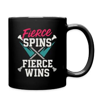 Baton Twirler Majorette Captain Squad Club - Full Colour Mug - black - Right