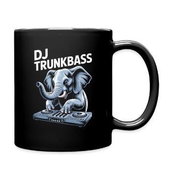 DJ Trunkbass Elephant au Mixer Rave Vibes - Mug uni - noir - Droite