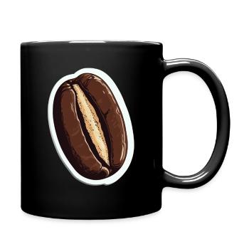 Kaffee - Tasse einfarbig - Schwarz - Rechts