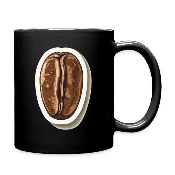 Kaffee - Tasse einfarbig - Schwarz - Rechts