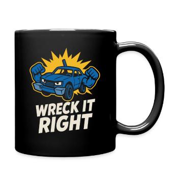 Demolition Derby Fan Pit Crew Crash Driver Fair - Tasse einfarbig - Schwarz - Rechts