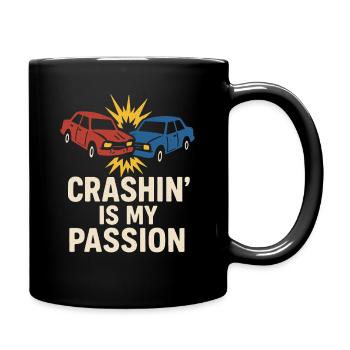 Demolition Derby Fan Pit Crew Crash Driver Fair - Tasse einfarbig - Schwarz - Rechts