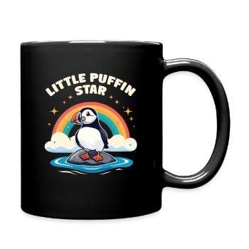 Petit Étourneau Macareux – Arc-en-ciel Macareux - Mug uni - noir - Droite