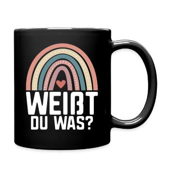 Big Sister Announcement Announcement Rainbow - Full Colour Mug - black - Right