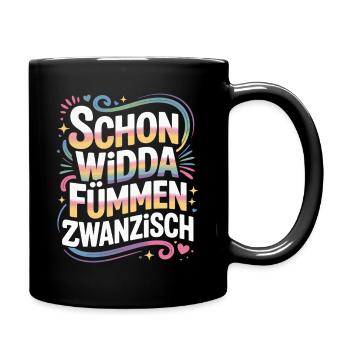 Already Widda Fümmen Zwanzisch 50th birthday - Full Colour Mug - black - Right
