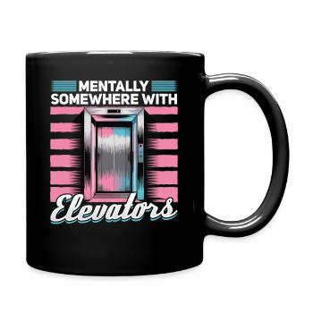 Elevator toddler & kids - Tasse einfarbig - Schwarz - Rechts