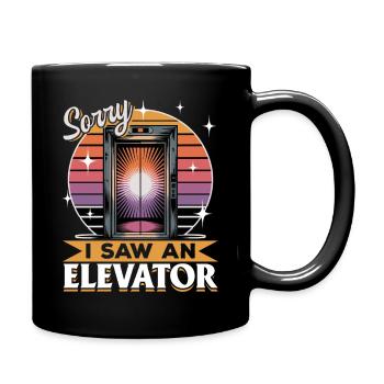 Elevator toddler & kids - Tasse einfarbig - Schwarz - Rechts