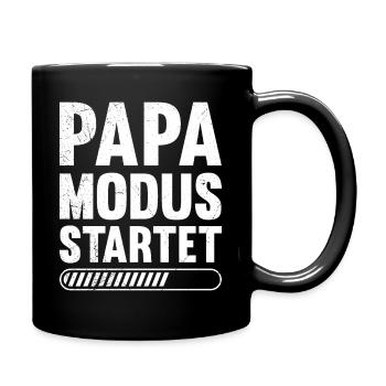 Soon to be a father DAD MODE STARTS Funny - Full Colour Mug - black - Right