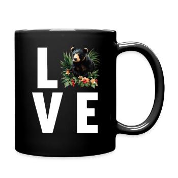 Sun Bear Malay Bear - Full Colour Mug - black - Right