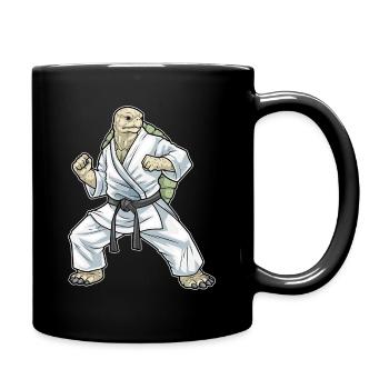 Tortue Karaté Arts Martiaux - Mug uni - noir - Droite