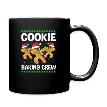 Bonhomme en pain d'épices de Noël en pain d'épices - Mug uni - noir - Droite