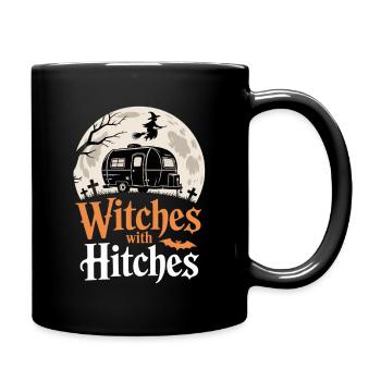  Witches With Hitches Camper Hiker Halloween - Tasse einfarbig - Schwarz - Rechts