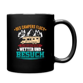 Camper Camping Caravane Dicton - Mug uni - noir - Droite