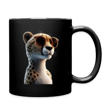 Cheetah Cheetah Big Cat Cat Lover Cheetah - Full Colour Mug - black - Right