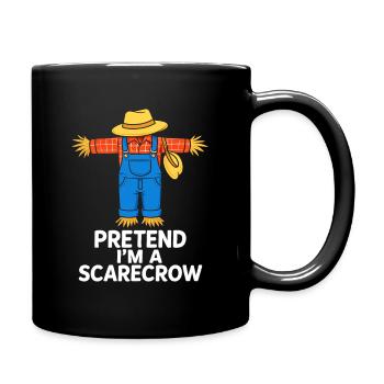 Faites semblant que je suis un épouvantail Halloween T-shirt - Mug uni - noir - Droite