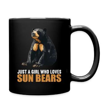 Sun Bear Malay Bear - Full Colour Mug - black - Right