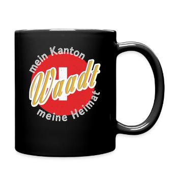 My homeland Vaud gift - Full Colour Mug - black - Right