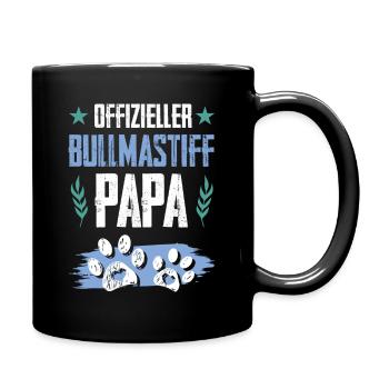 bullmastiff dogs dad - Full Colour Mug - black - Right