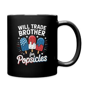 Échangez votre frère contre des sucettes glacées le 4 janvier - Mug uni - noir - Droite