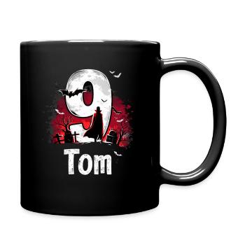 Halloween Scary Ghost Night Design - Full Colour Mug - black - Right