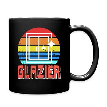 I'm a Glazier and I Know Things Glassworker Humor - Full Colour Mug - black - Right