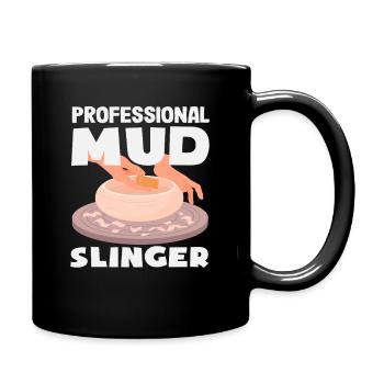 Professioneller Töpfer Meister Ton - Tasse einfarbig - Schwarz - Rechts