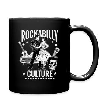 Rockabilly Culture Retro Style Music and Lifestyle - Full Colour Mug - black - Right