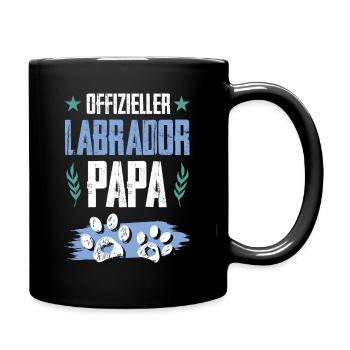 Papa chien labrador - Mug uni - noir - Droite