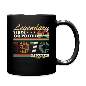 Octobre 1970 Vinatge Retro Cadeau Anniversaire - Mug uni - noir - Droite