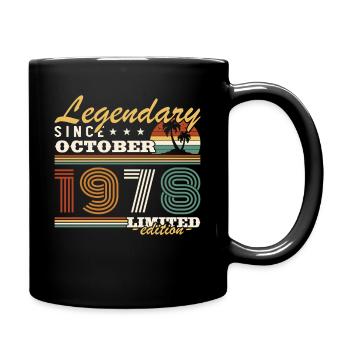 Octobre 1978 Vinatge Retro Cadeau Anniversaire - Mug uni - noir - Droite
