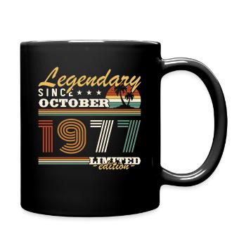Octobre 1977 Vinatge Retro Cadeau Anniversaire - Mug uni - noir - Droite