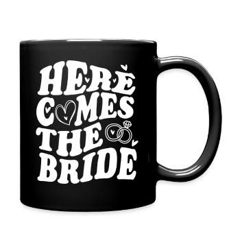 Here Comes The Bride – Déclaration de mariage - Mug uni - noir - Droite