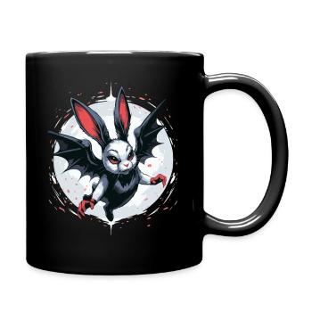Dark Bunny Vampire Crest Vampire Vampire - Full Colour Mug - black - Right
