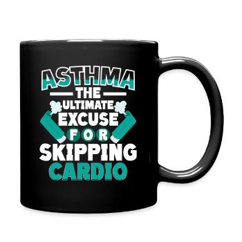 Asthme Asthmatiques Sauter Cardio - Mug uni - noir - Droite