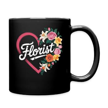 Florist - Tasse einfarbig - Schwarz - Rechts