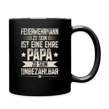 Firefighter Dad - Full Colour Mug - black - Right