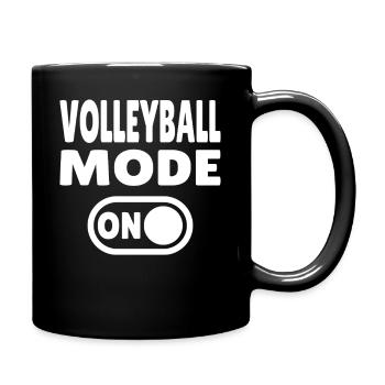 Mode Volleyball activé – le pur plaisir de jouer - Mug uni - noir - Droite
