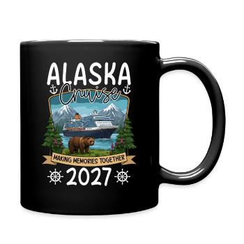 Alaska Cruise Souvenir Design - Full Colour Mug - black - Right