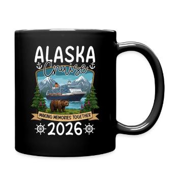 Motif annuel de la croisière en Alaska - Mug uni - noir - Droite