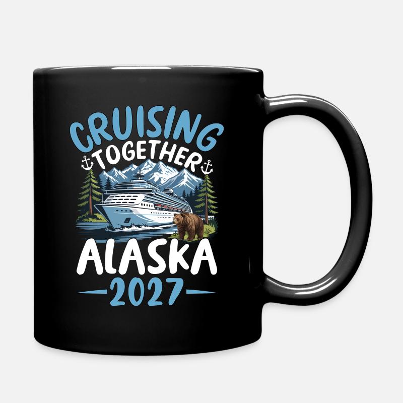 Alaska Kreuzfahrtschiff Abenteuer 2023 - Tasse einfarbig - Schwarz
