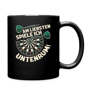 Fléchettes Fléchettes Jeu de fléchettes Lecteur de fléchettes - Mug uni - noir - Droite