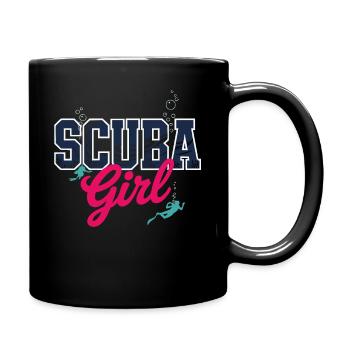 Conception de plongée sous-marine pour fille - Mug uni - noir - Droite